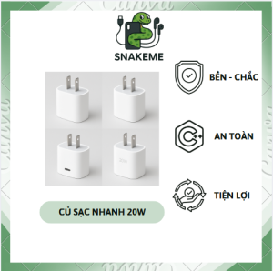củ sạc nhanh iphone 20w chính hãng