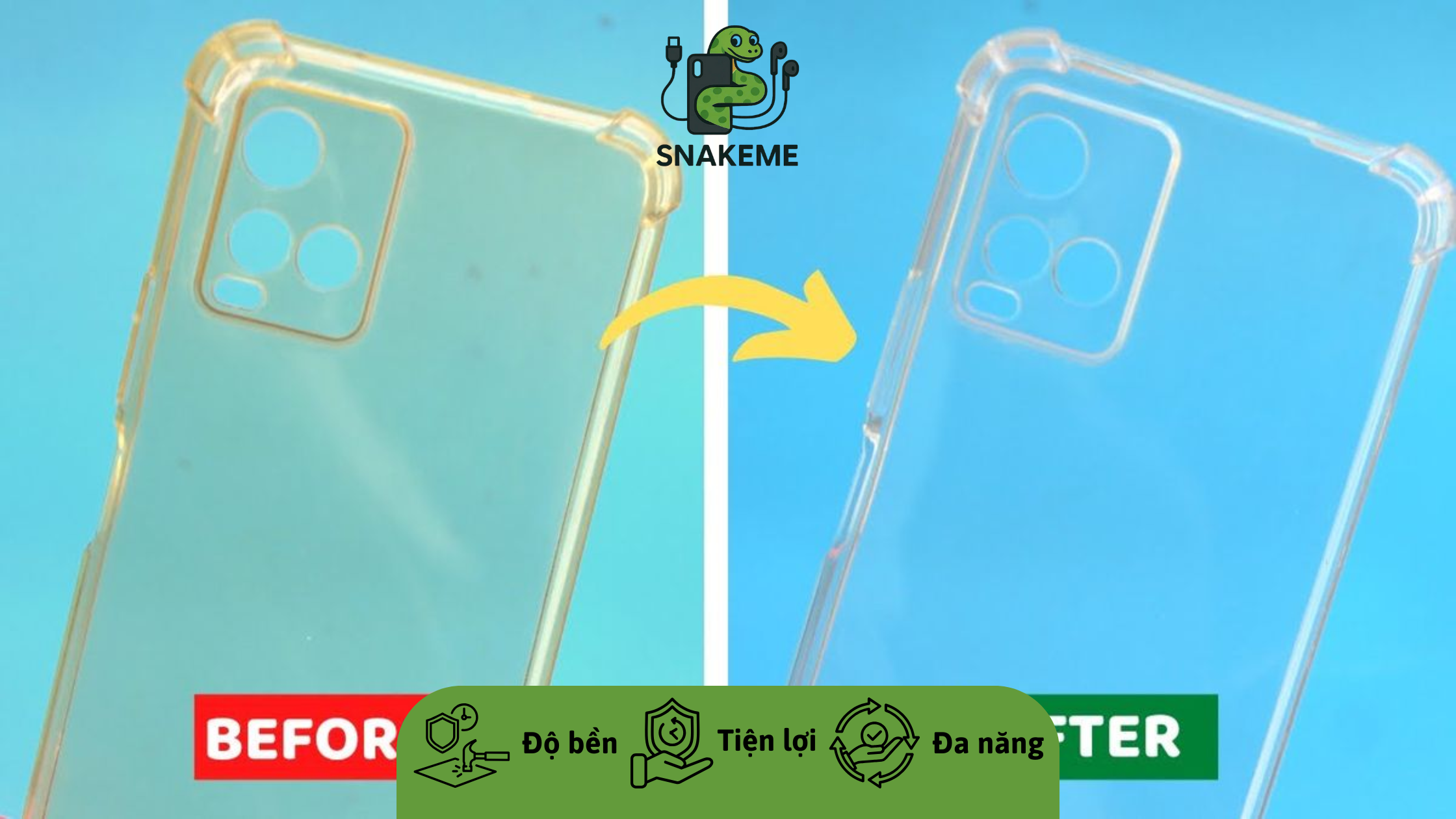 Ốp silicon trong chống ố vàng