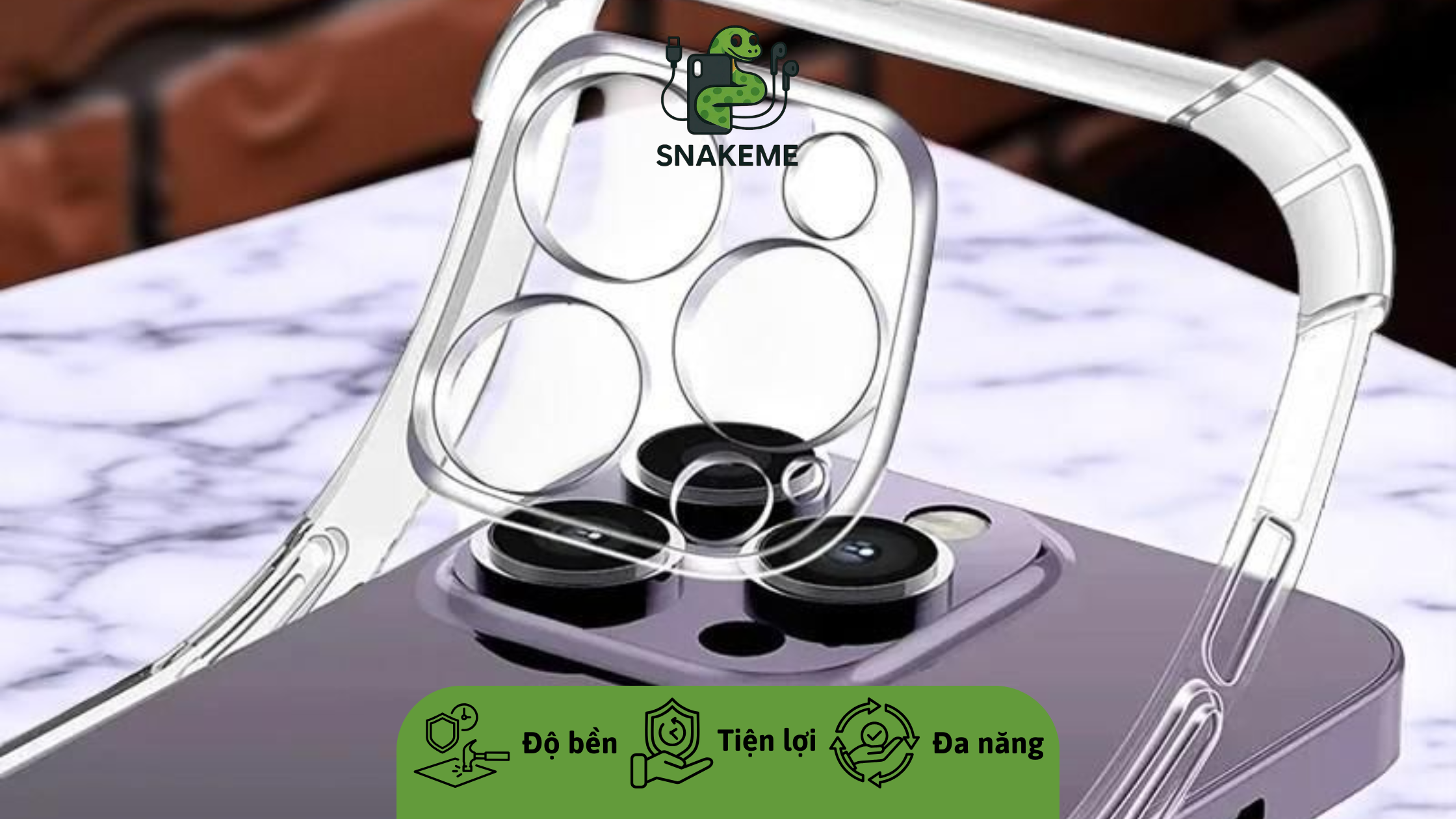 Ốp silicon bảo vệ camera