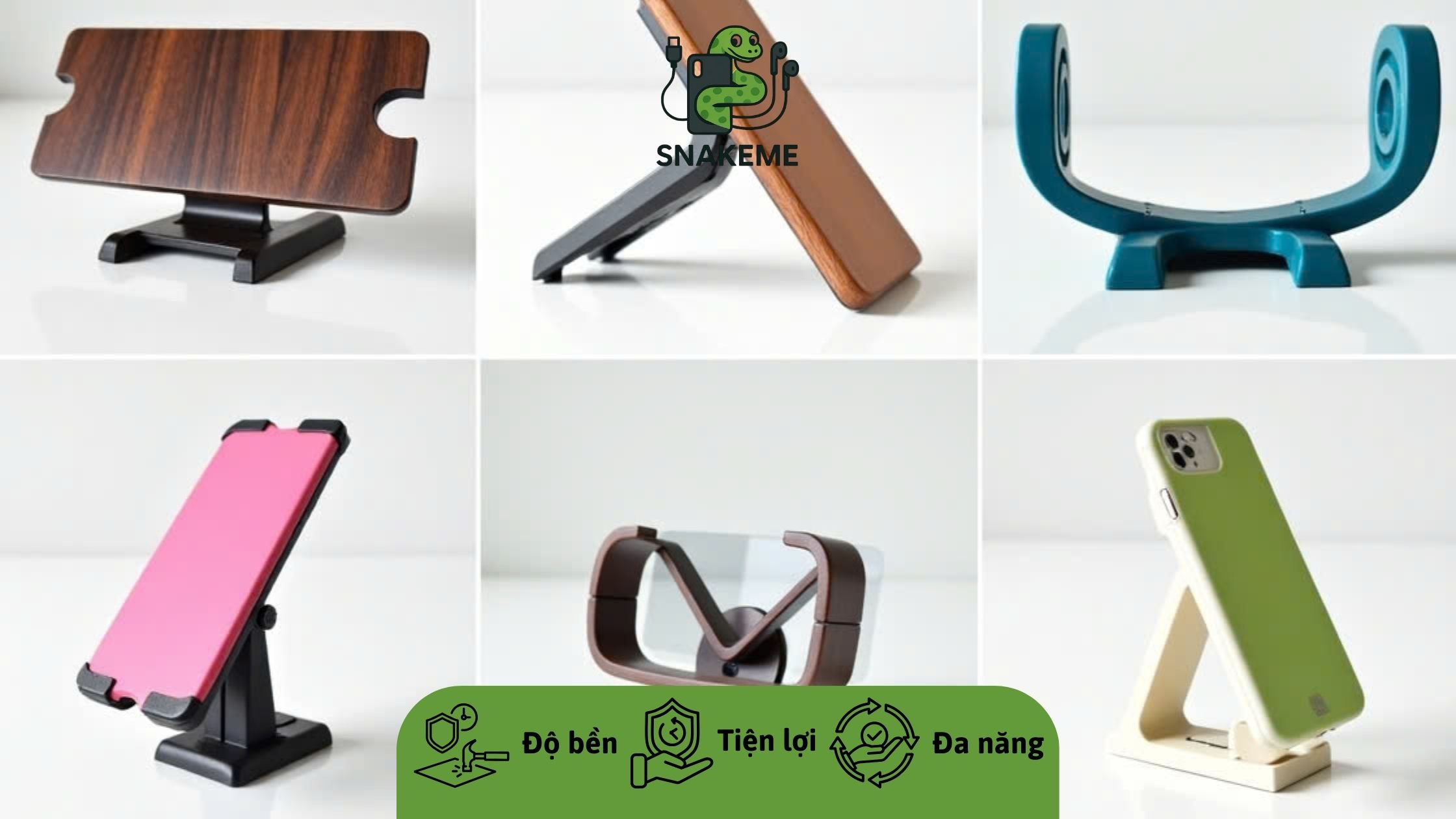 Các loại kệ đỡ điện thoại tiện lợi đa dạng
