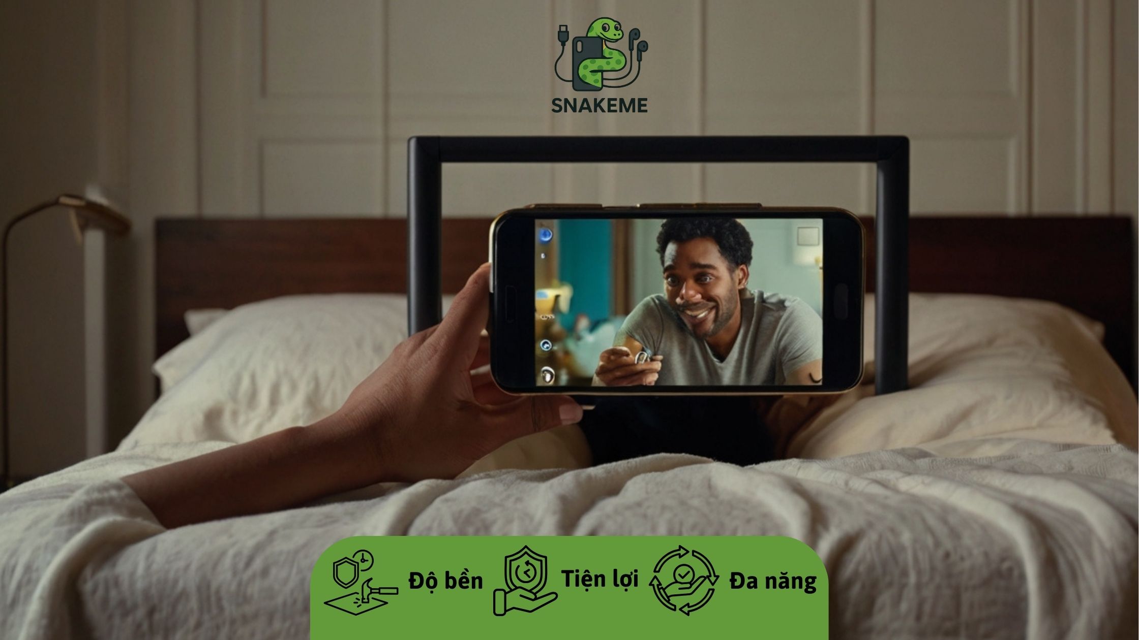 Giá đỡ điện thoại khi nằm