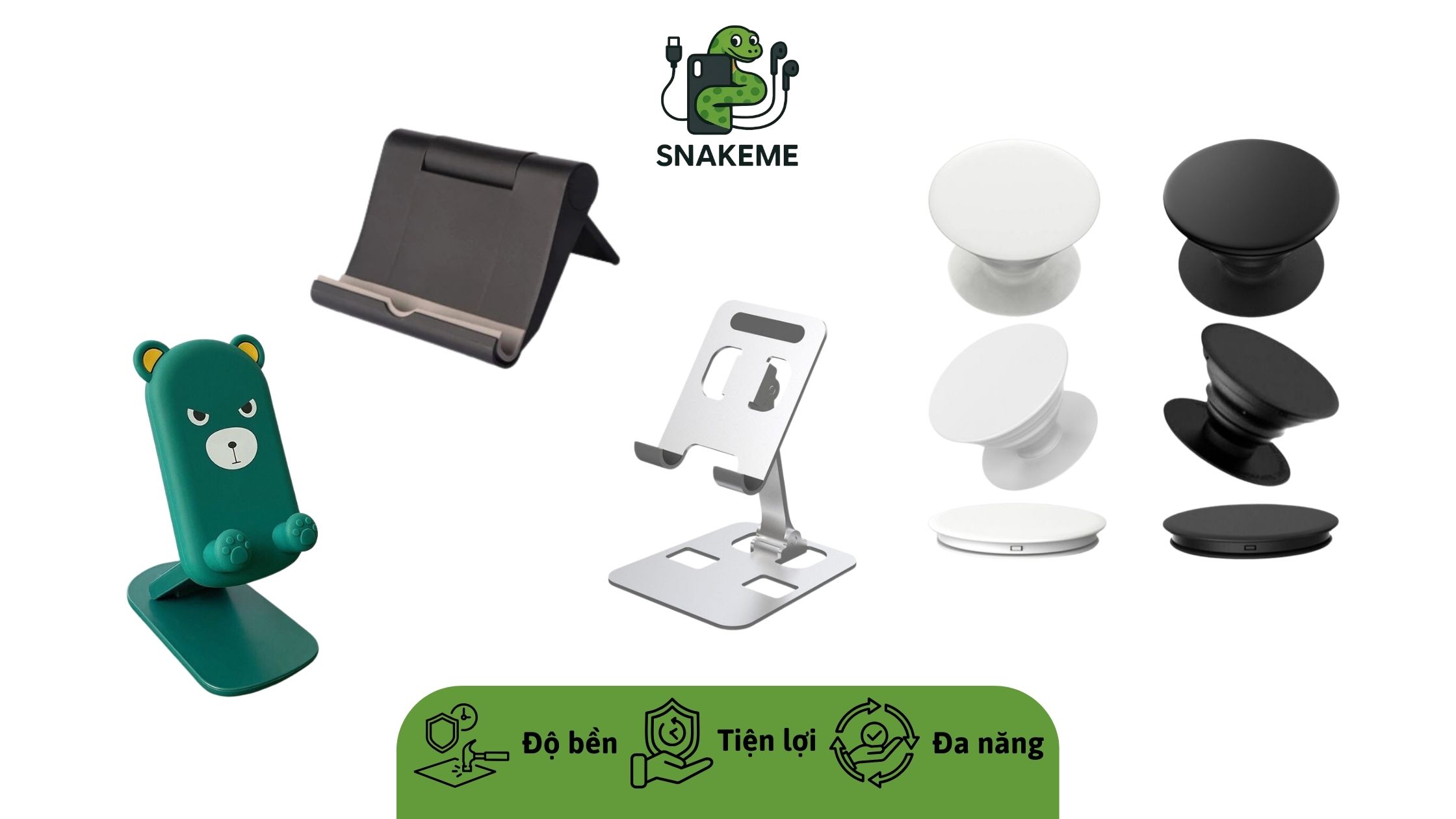 Các kiểu giá đỡ điện thoại đa dạng