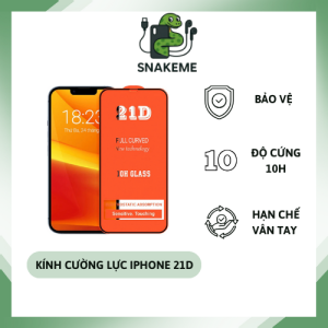 Kính Cường Lực iPhone 21D, Chống Nhìn Trộm Full Màn