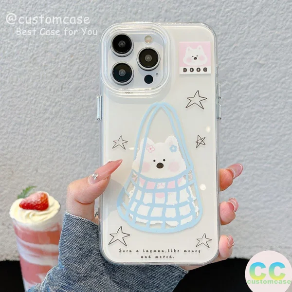 Ốp Lưng Iphone16promax/15promax/14pro Hình Gấu Cute Chống Sốc - Ảnh 5