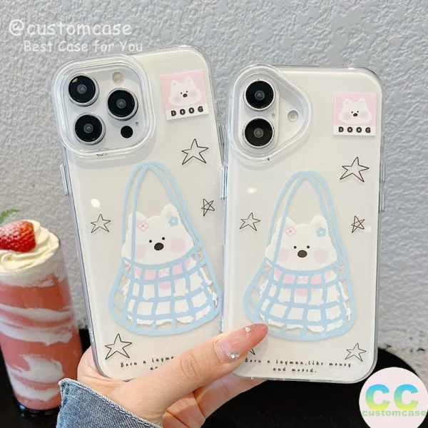 Ốp Lưng Iphone16promax/15promax/14pro Hình Gấu Cute Chống Sốc - Ảnh 4