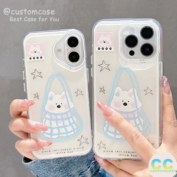 Ốp Lưng Iphone16promax/15promax/14pro Hình Gấu Cute Chống Sốc - Ảnh 3