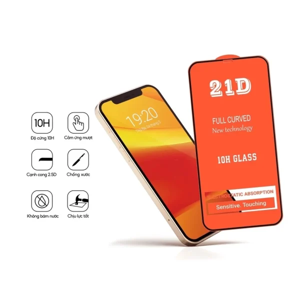 Kính Cường Lực iPhone 21D, Chống Nhìn Trộm Full Màn - Ảnh 2