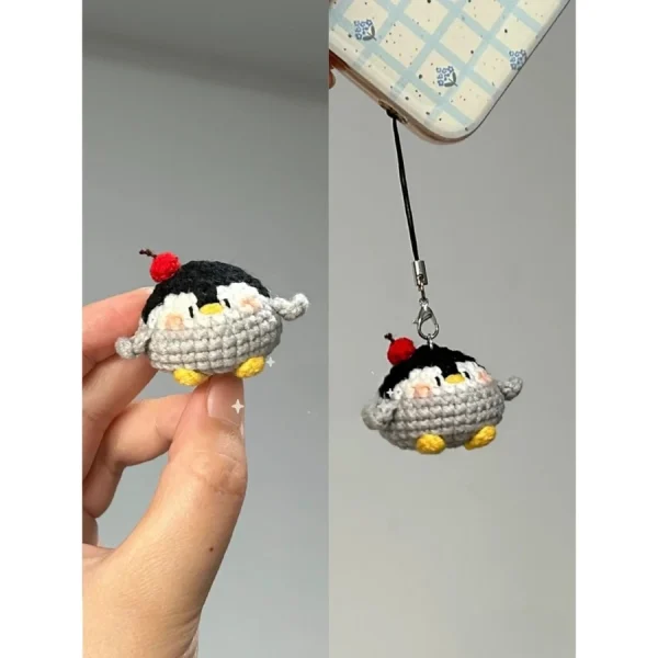 Dây đeo điện thoại len handmade móc tay phong cách vintage Snakeme - Ảnh 9
