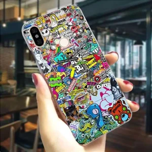 Ốp lưng in hình graffiti đường phố